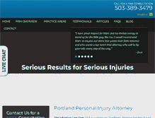 Tablet Screenshot of johnston-lawfirm.com